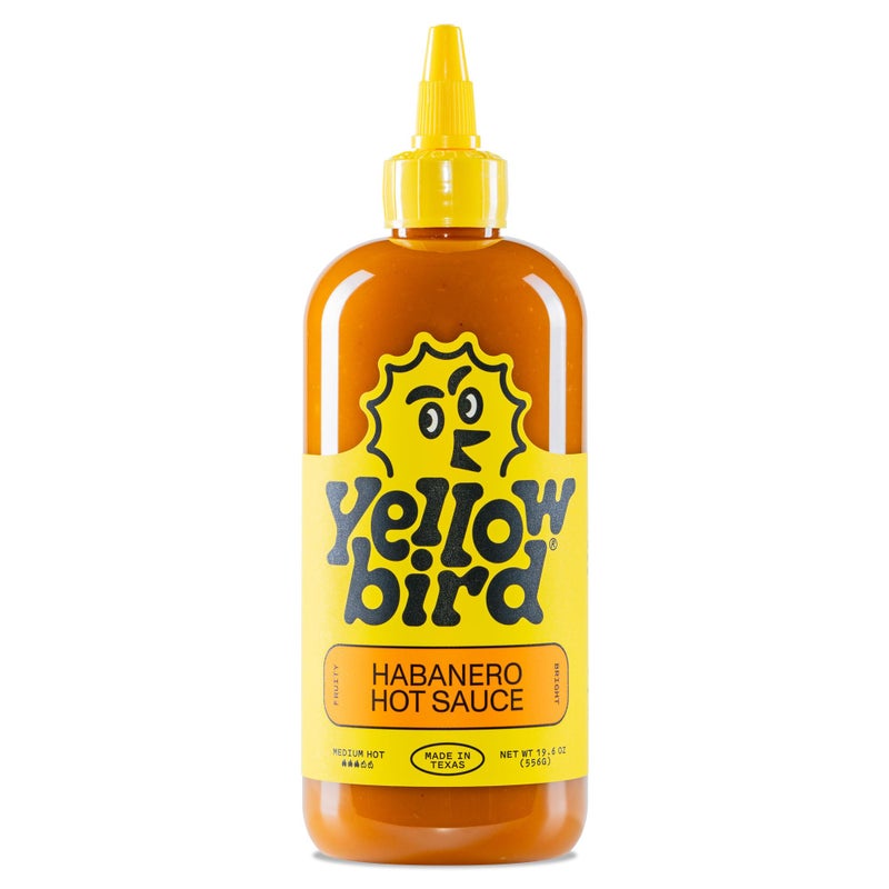 Yellowbird® Classic Habanero Hot Sauce 19.6 oz. Tabletop Size (Medium Hot | 1 Bottle | Made in Texas) - Image 1